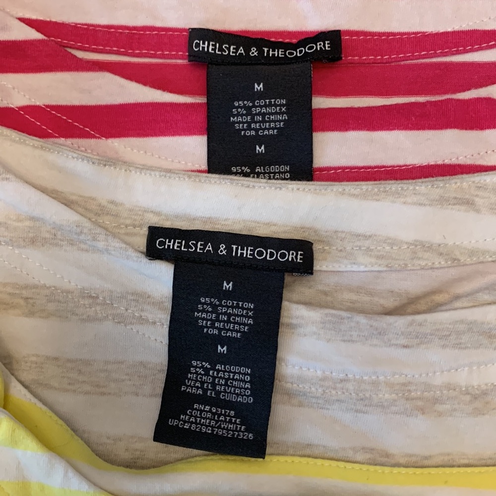 4 Ladies Striped Tops - Picture 3 of 3